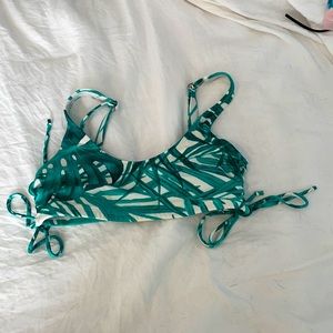 Green leaf pacsun bathing suit top